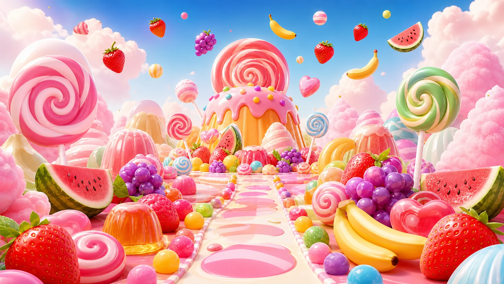 Sweet Bonanza şeker ve meyve temalı oyun atmosferi